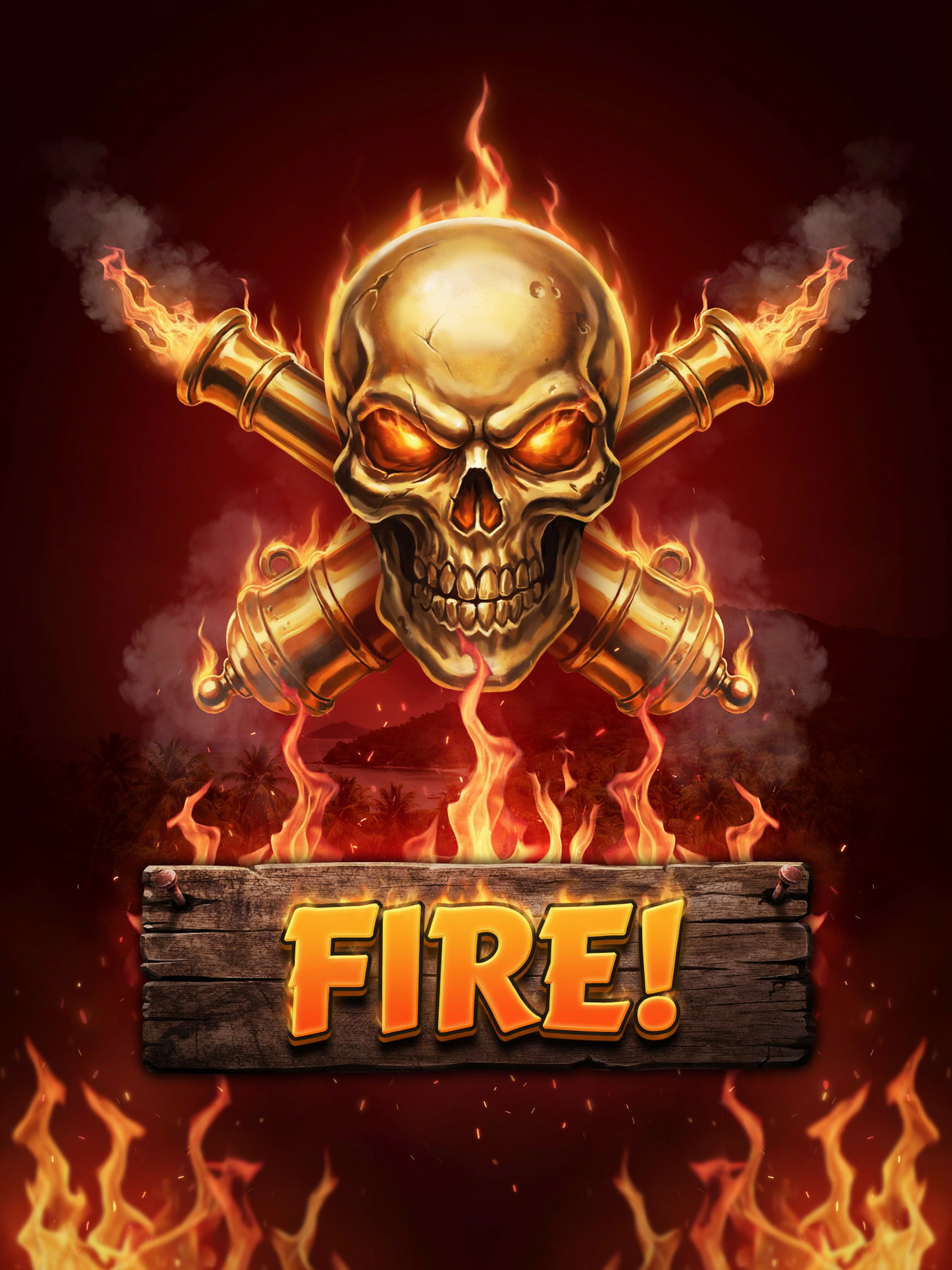 Cover tile for the Fire pokie